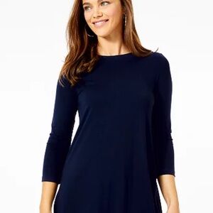 Lilly Pulitzer Navy Blue Midi Dress